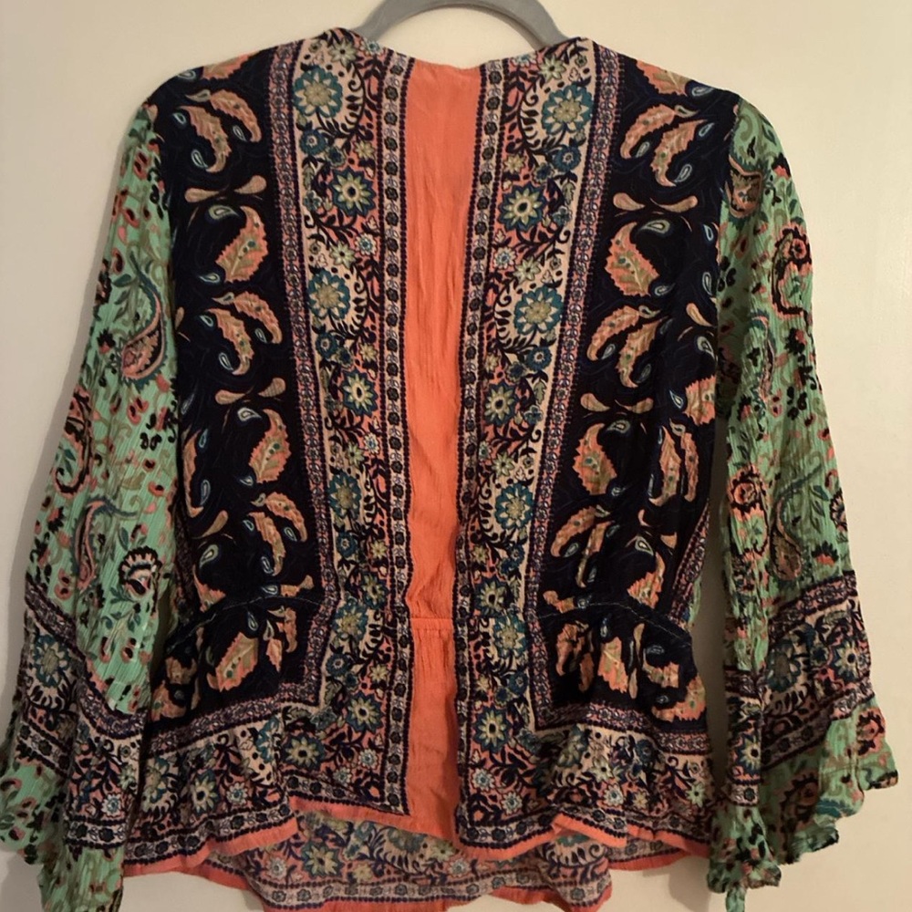 Free People Multicolor Bohemian Blouse - Picture 2 of 3